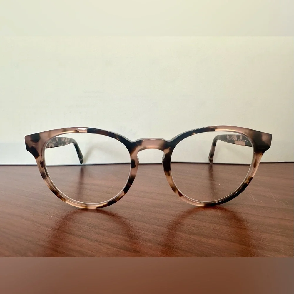 Warby Parker Percy Pink Tortoise Glasses